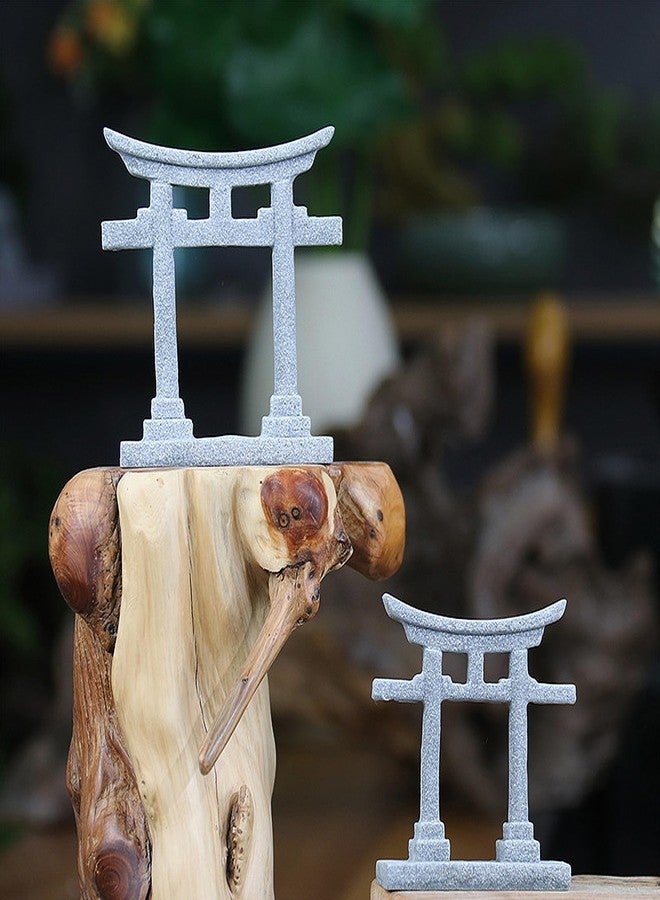 JAGTRADE Fish Tanks Decoration Aquariums Japanese Torii Gate Ornament Garden Landscape Hideouts Cave House Dollhouse Accessories, 7.1x2.3x8.3cm - Image 3